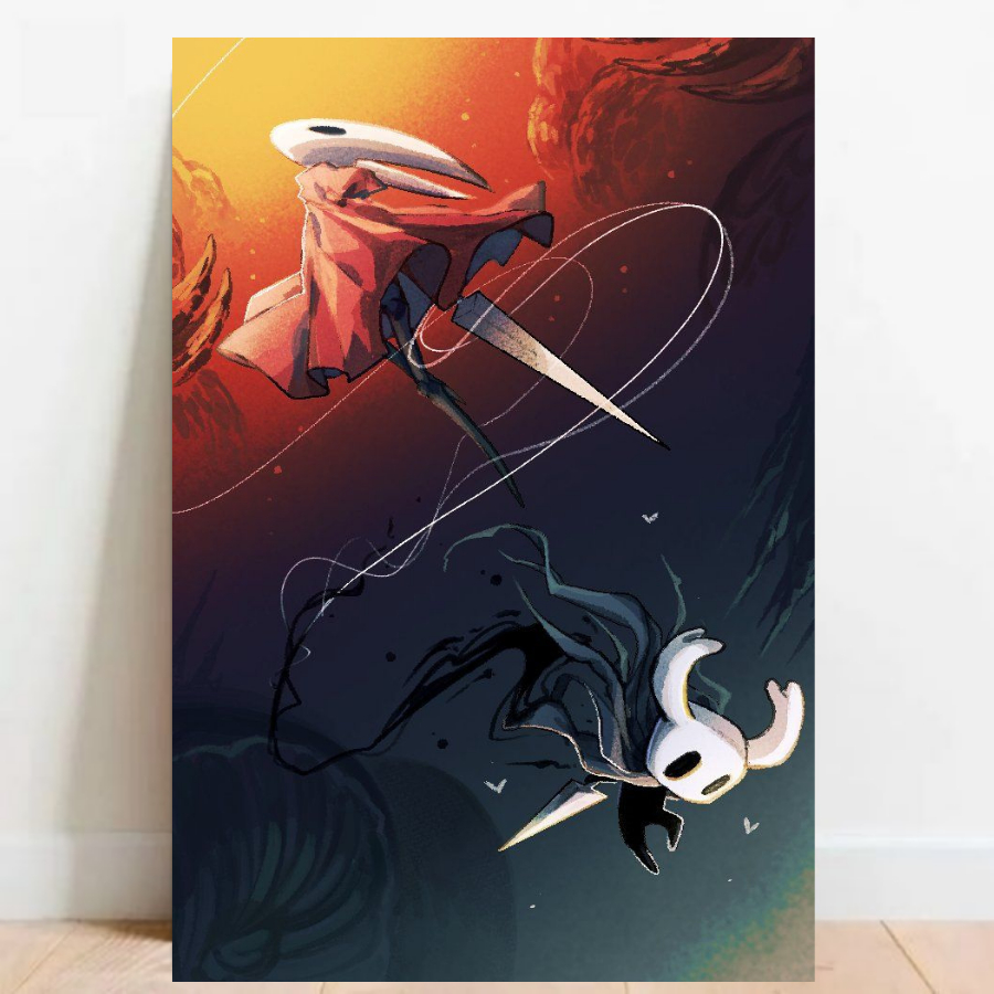 Quadro Placa Decorativa Poster Geek Hollow Knight Gamer video games decoração 09