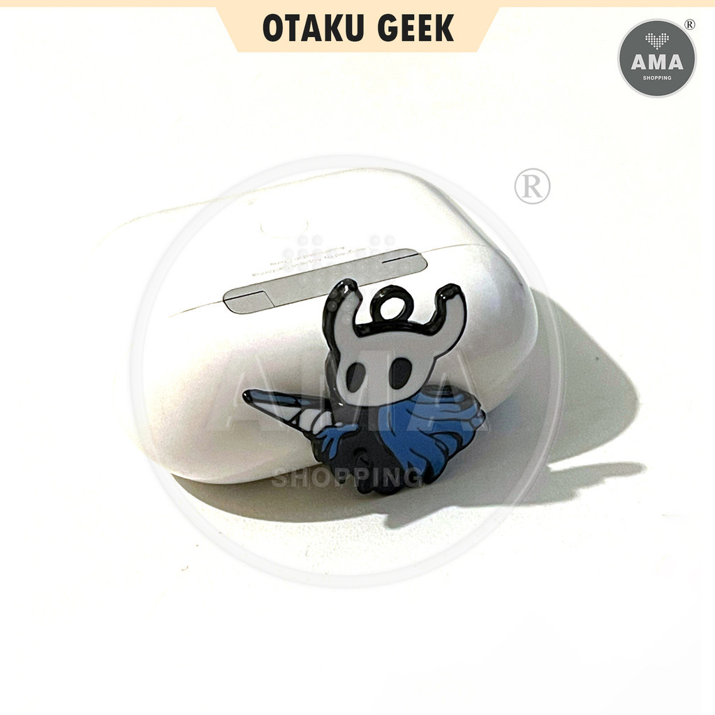 Chaveiro Metálico Hollow Knight Azul Anime Indie Game Geek Otaku Kawaii Presente Colecionável