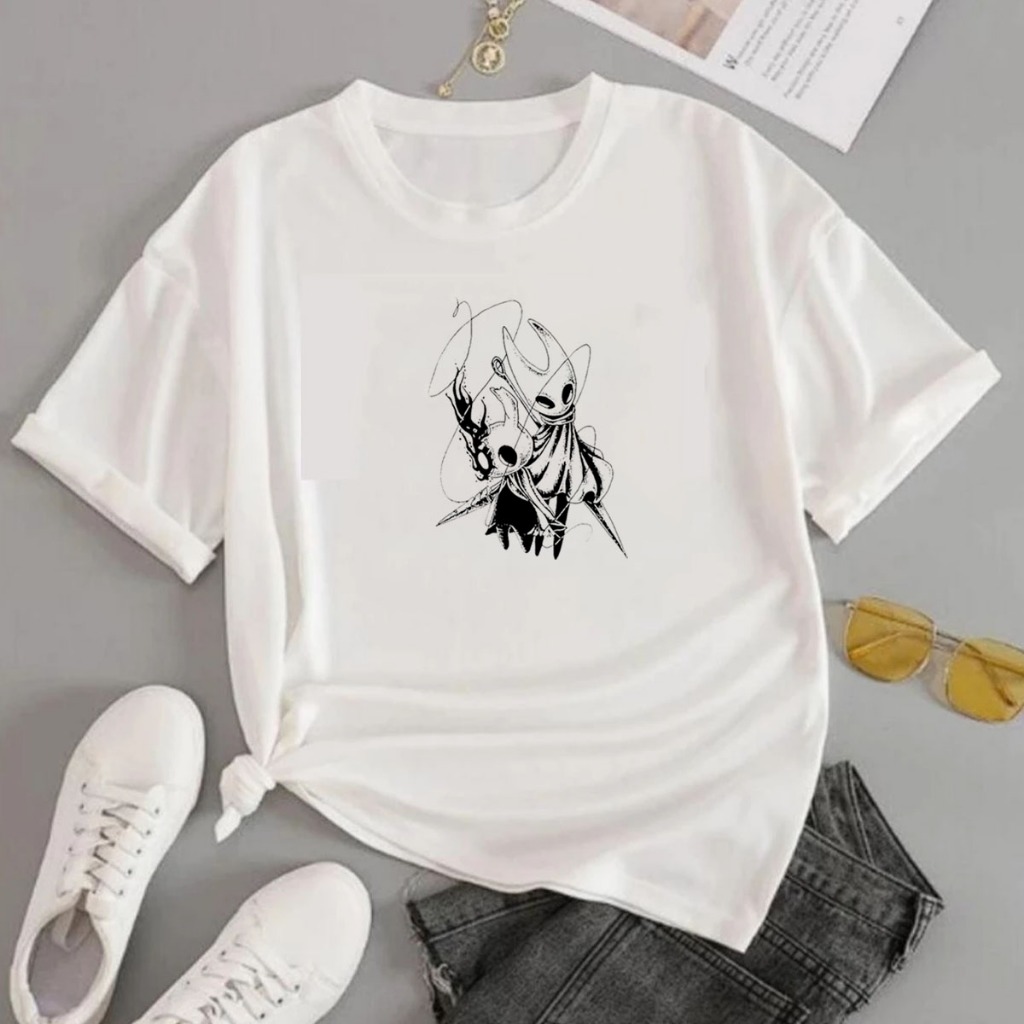 Camisa Camiseta T-Shirt Algodão Confortael Unissex Cores Variadas Silksong Hollow Knight Game Jogo GEEK Darkwear Gotico