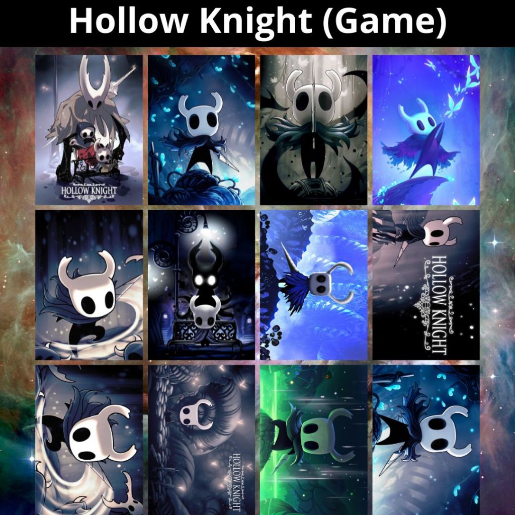 Placa Decorativa MDF (14x20cm ou 20x28cm) Hollow Knight (Game) - Quadro Parede & Decoração