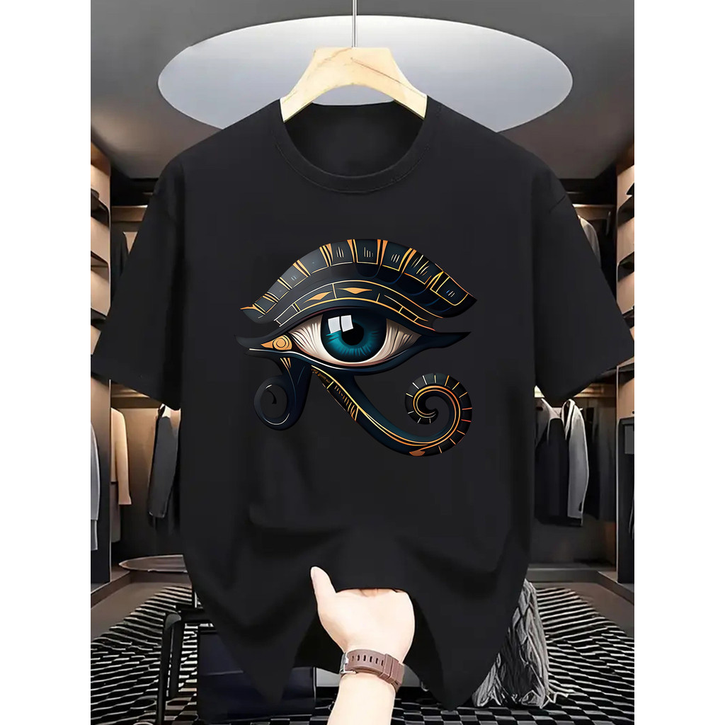 Camiseta Masculina 100 Cotton Graphic Print Streetwear Round Neck Urban Confortável Estilosa Moderna Casual