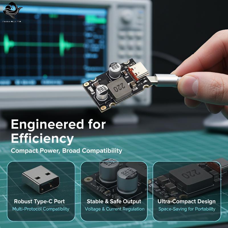 Módulo De Carregador Rápido PFG PD65W Type C Interface USB Suporte PD3.1 QC3.0 SCP Multi Protocolo Para Telefone Laptop
