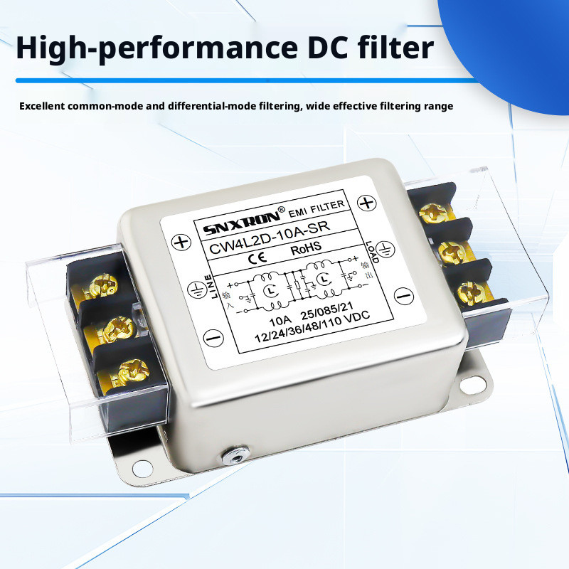 Filtro EMI De Linha De Alimentação DC De Áudio CW4L2D-20A-SR 110VDC 3A-30A Isolador De Ruído Anti-Interferência Para Car