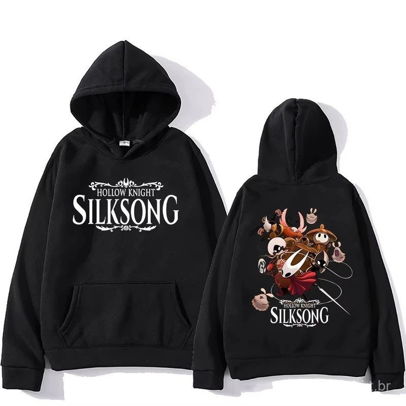 Hollow Knight Silksong Hot Game Hoodies Long Sleeve Fashion Casual Pullovers High Street Women Men Sweatshirt Fashion St