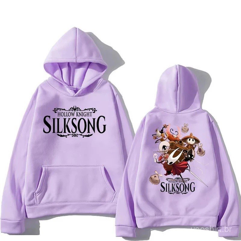 Hollow Knight Silksong Hot Game Hoodies Long Sleeve Fashion Casual Pullovers High Street Women Men Sweatshirt Fashion St