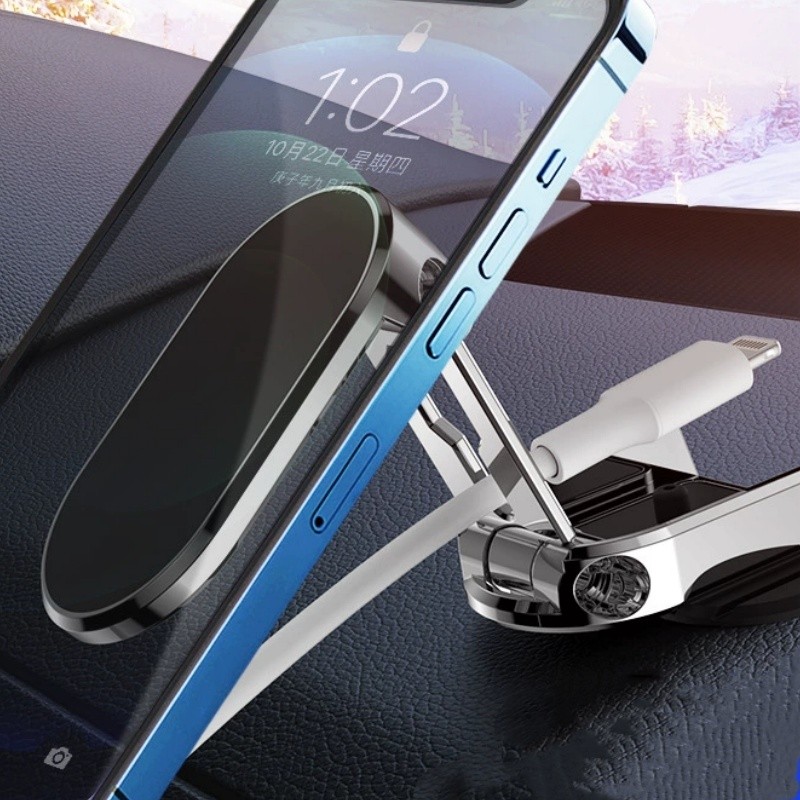 4 Conjuntos Suporte De Celular Automotivo Estável Sem Tremores Fácil Instalação Ângulo Regulável Economiza Espaço