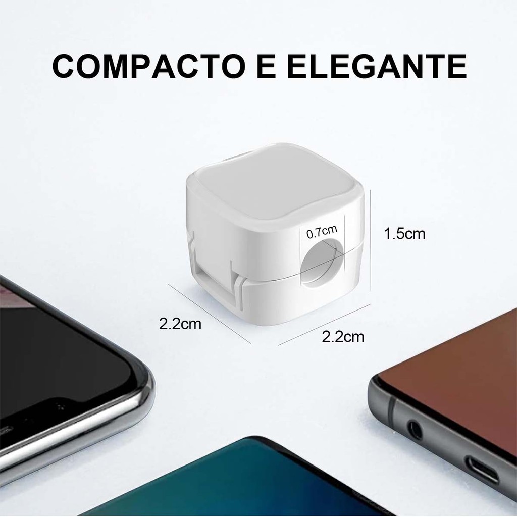 24 caixas de armazenamento de cabos magnéticos (preto, branco) + 200 abraçadeiras + 1 peça bandeja de cesta de cabos