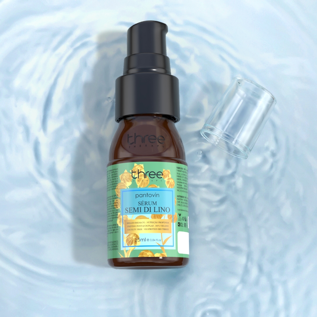 Sérum Reparador de Pontas Semi di Lino 25ml Pantovin Three Therapy