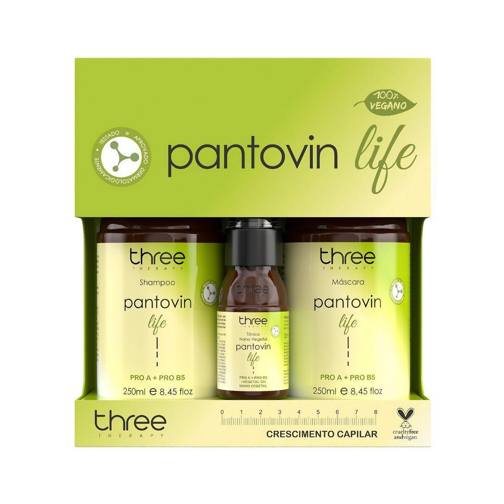 Three Therapy Pantovin Life Kit Crescimento Capilar