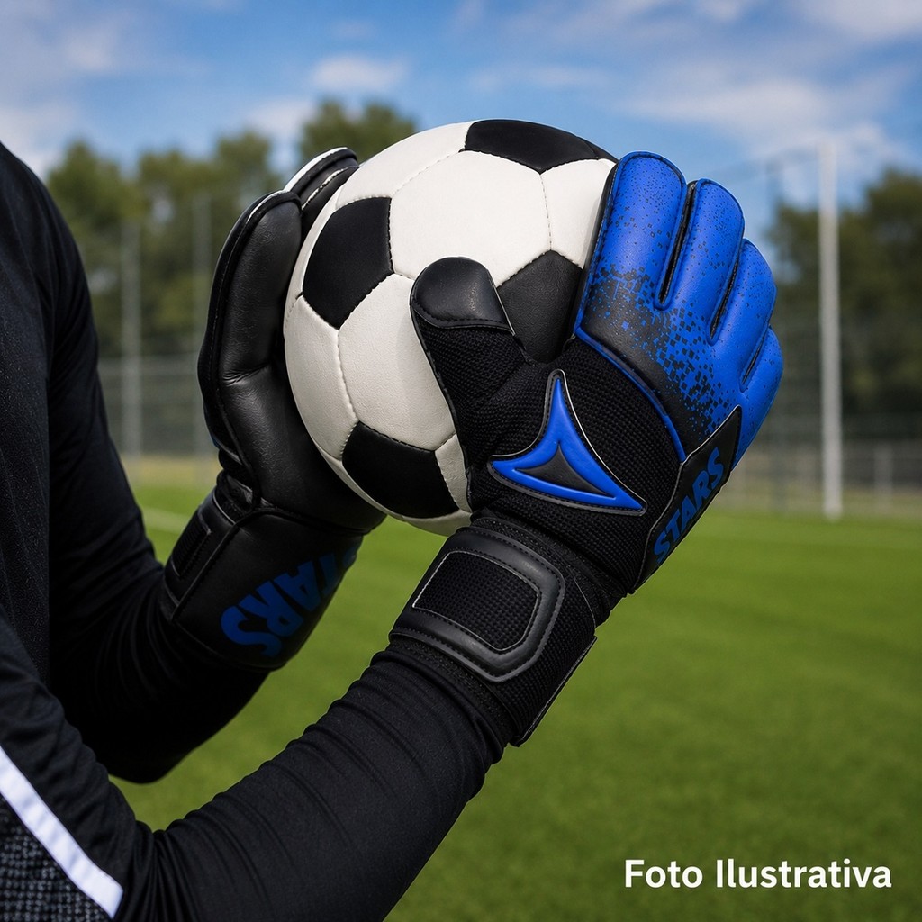 Luva de Goleiro Three Stars Fox Palma Látex