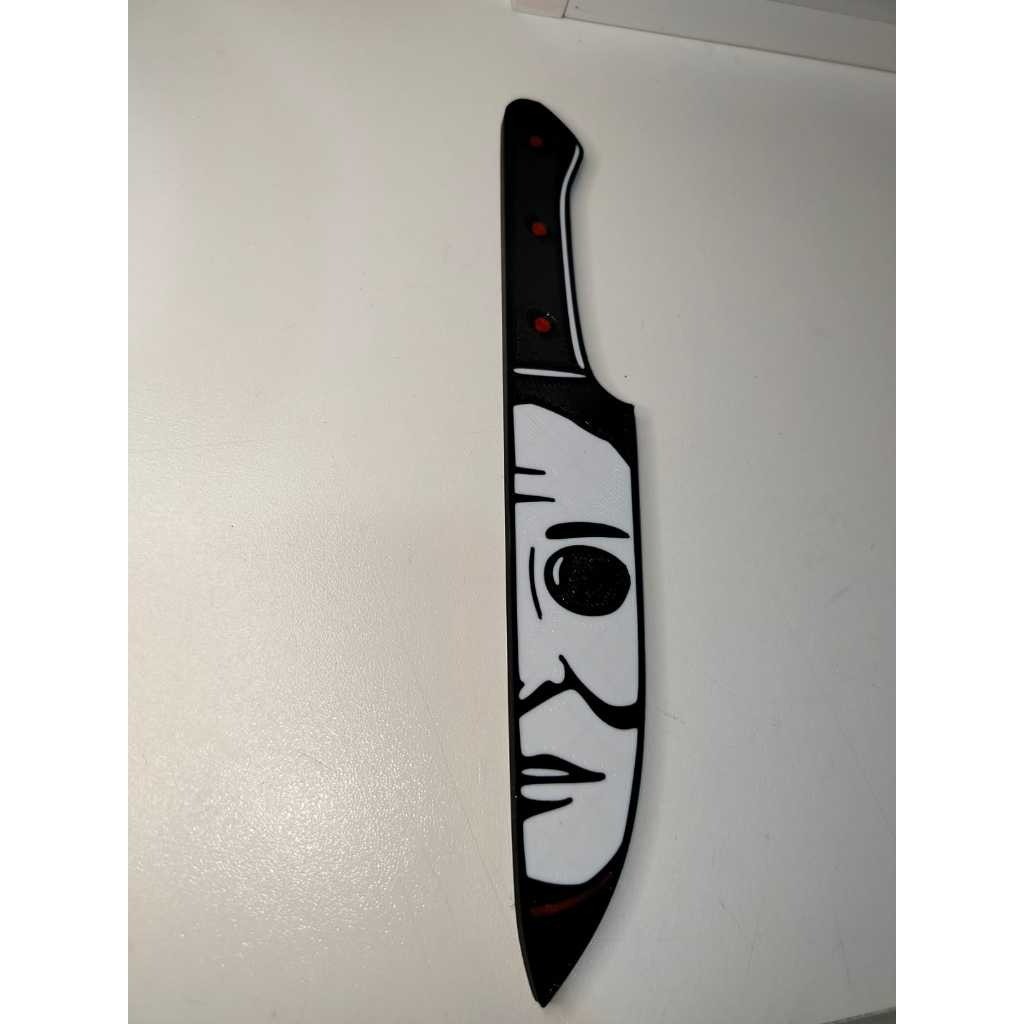1PC Faca Decorativa Terror Slasher em Impressão 3D – Jason | Chucky | Ghostface | Michael Myers | Art | Billy