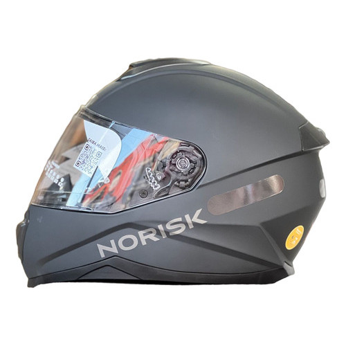 Capacete Fechado Norisk Razor Solid Matte Black Preto Fosco