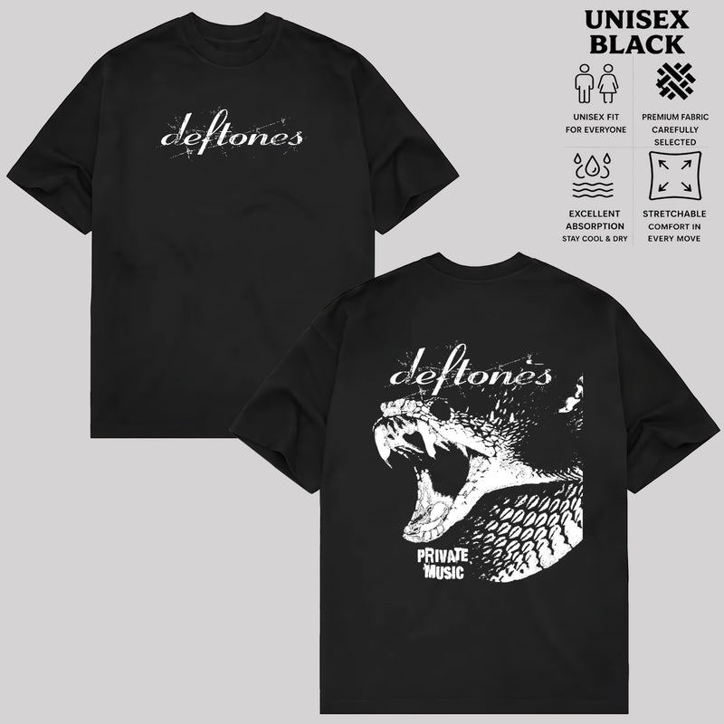 Camiseta Música Private Deftones Vintage Retrô Atemporal Elegante Moderna Tendência