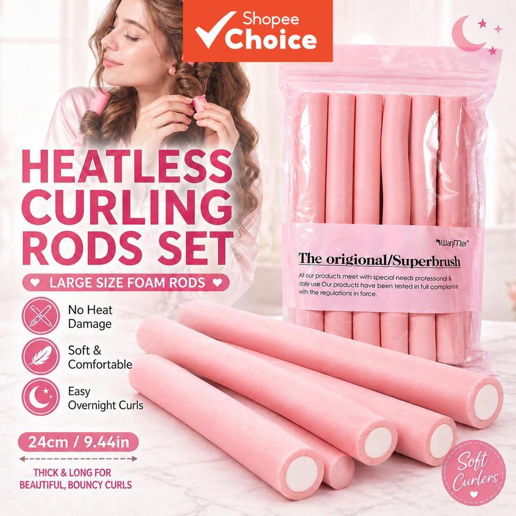 Extra Large Cachos de Espuma sem Calor, Rolos de Espuma Gigantes para Ondas Volumosas