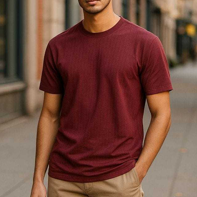 Camiseta Canelada Masculina De Verao Importado