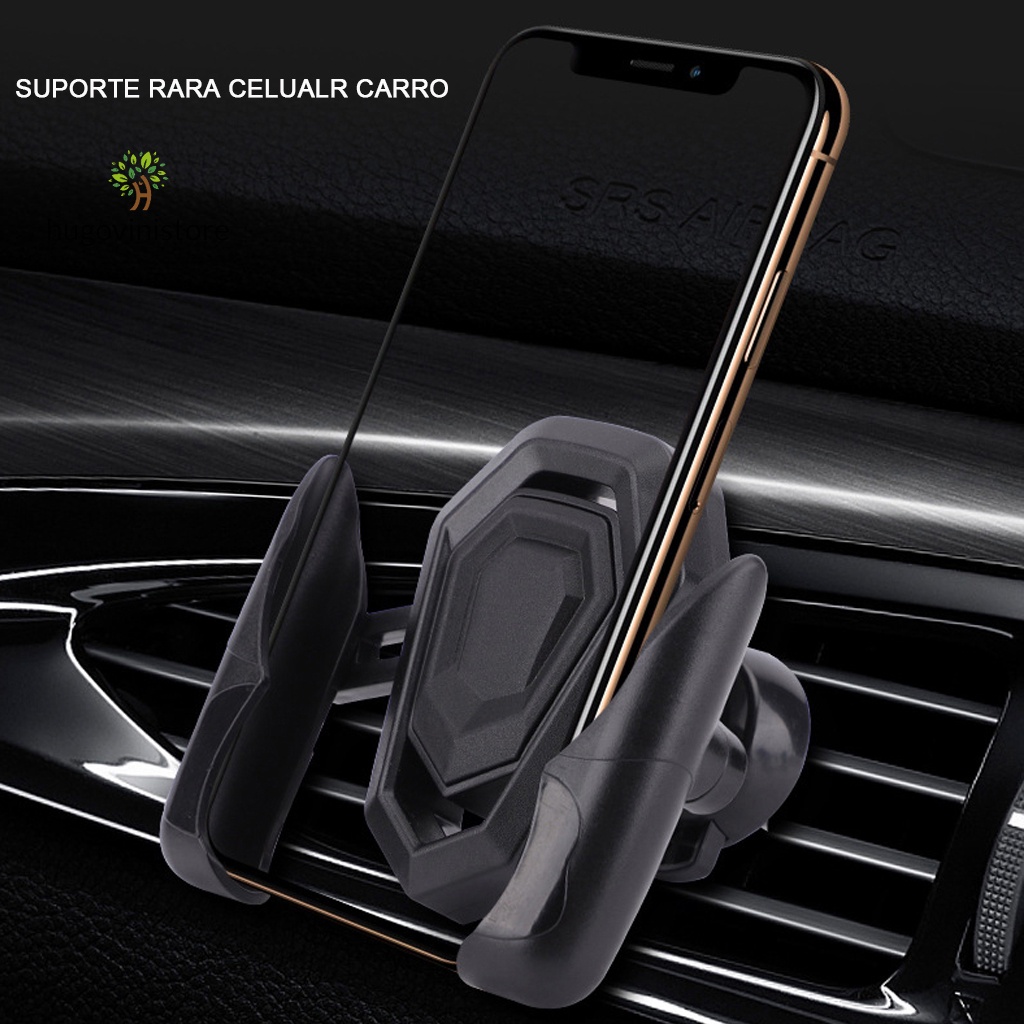 Suporte Celular GPS Veicular Carro Universal Automóvel Saída Ar Flexible Conforto Lindos-Estoque Brasi