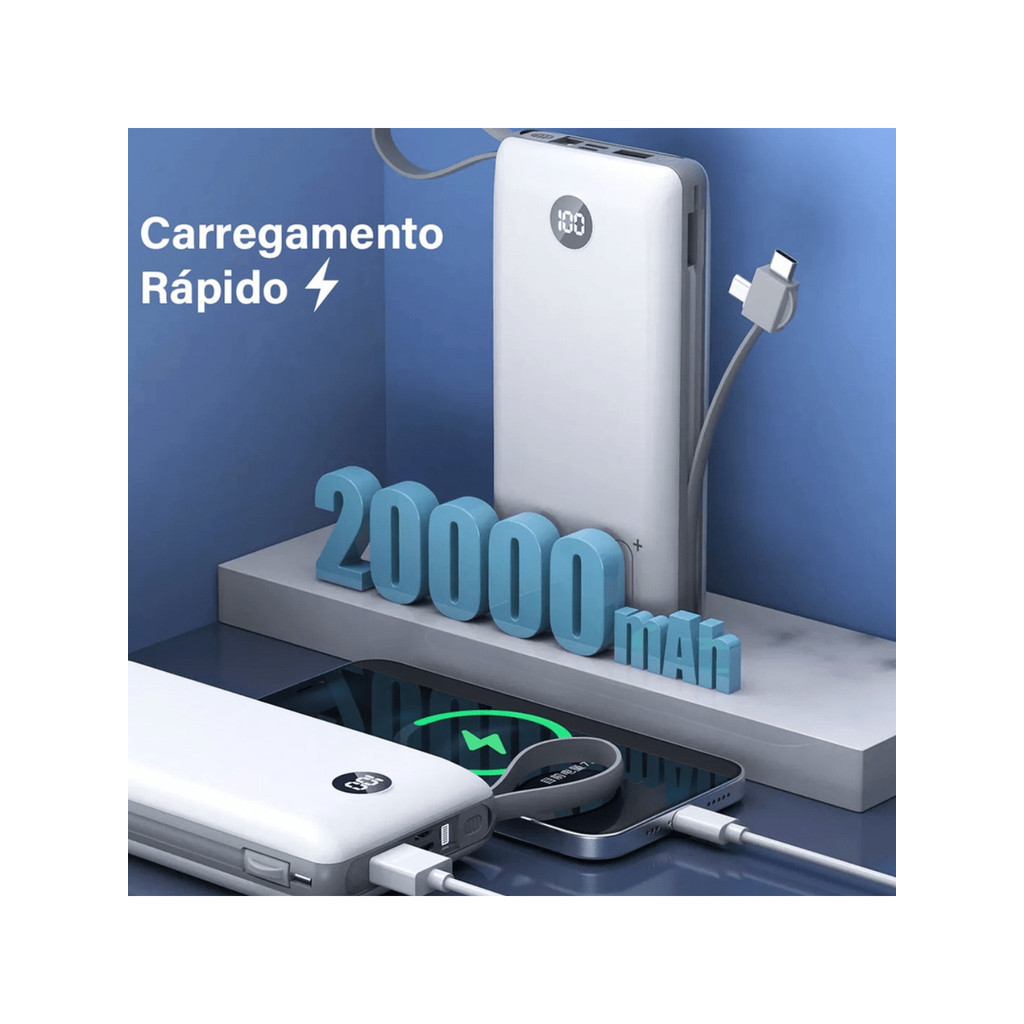 Top Center Online Carregador Portátil Power Bank Portable Charger 20000mah