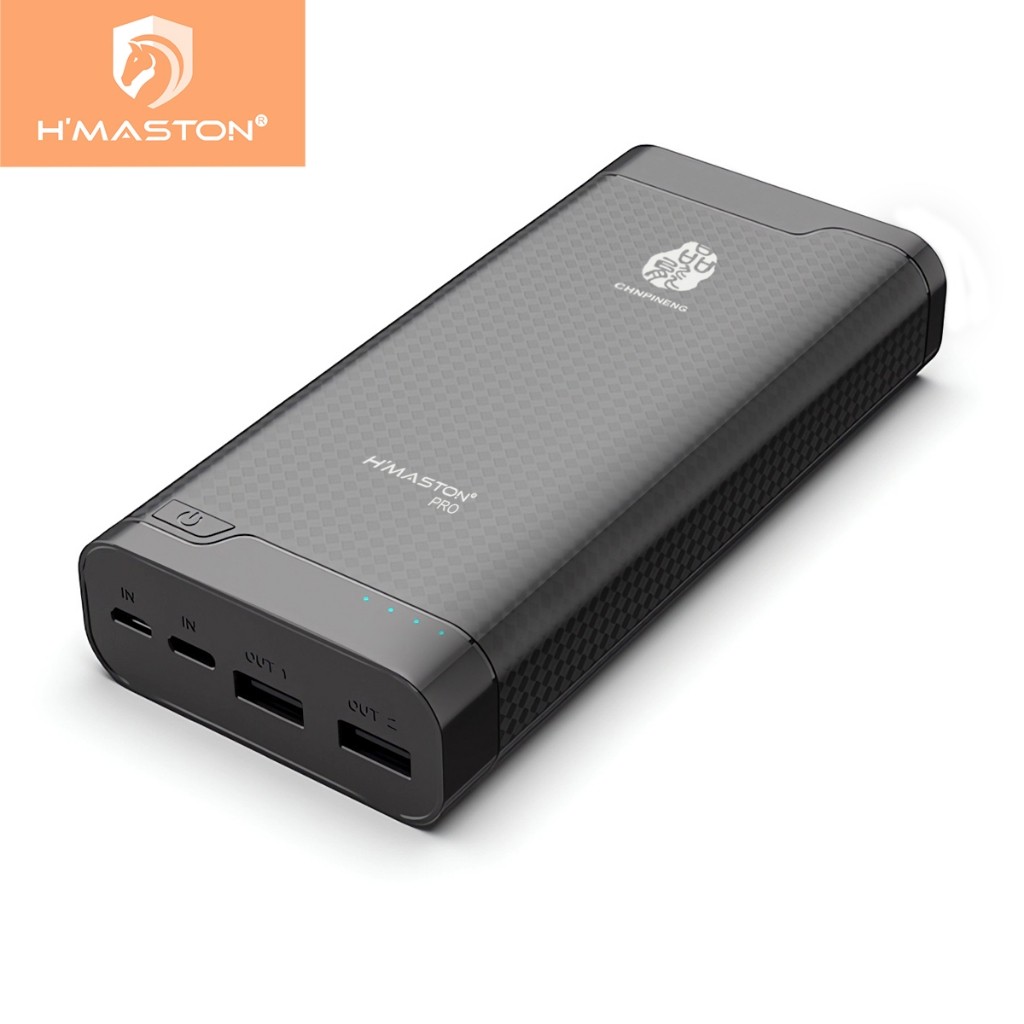 Carregador Power Bank 20000 mAh Portátil Pn-932  Com Indicador LED De Bateria