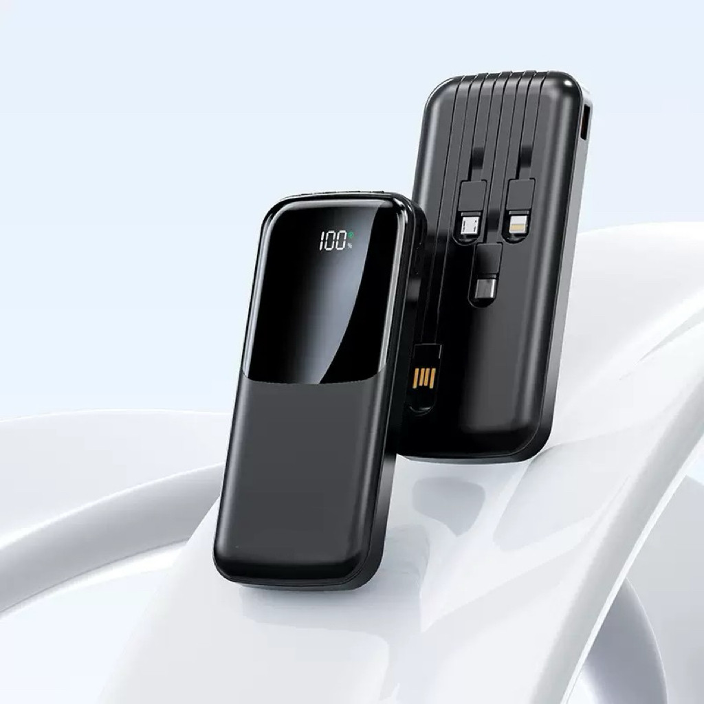 Carregador Power Bank Portátil 20000mah Universal Saida 4 Cabos loja canaa