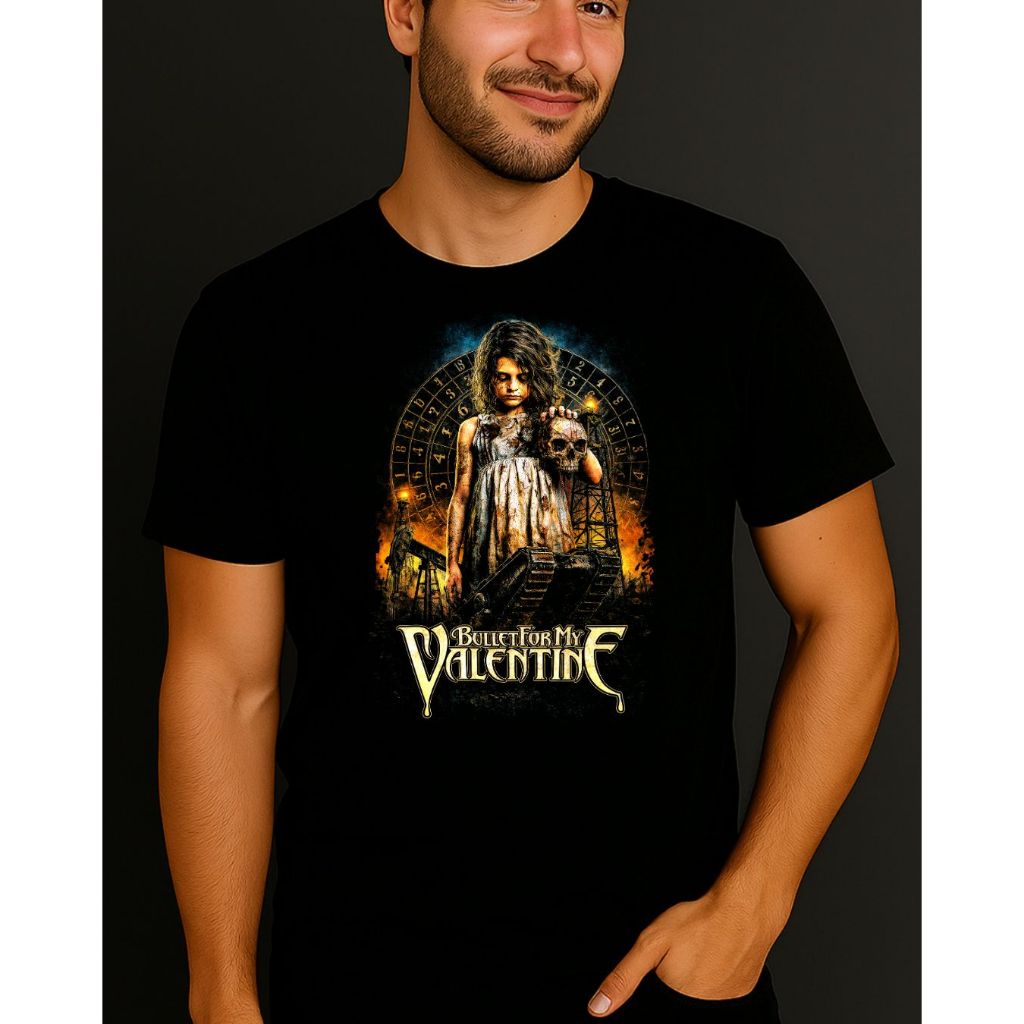 Camiseta Bullet For My Valentine Banda Rock Metalcore 100% Algodão Unissex