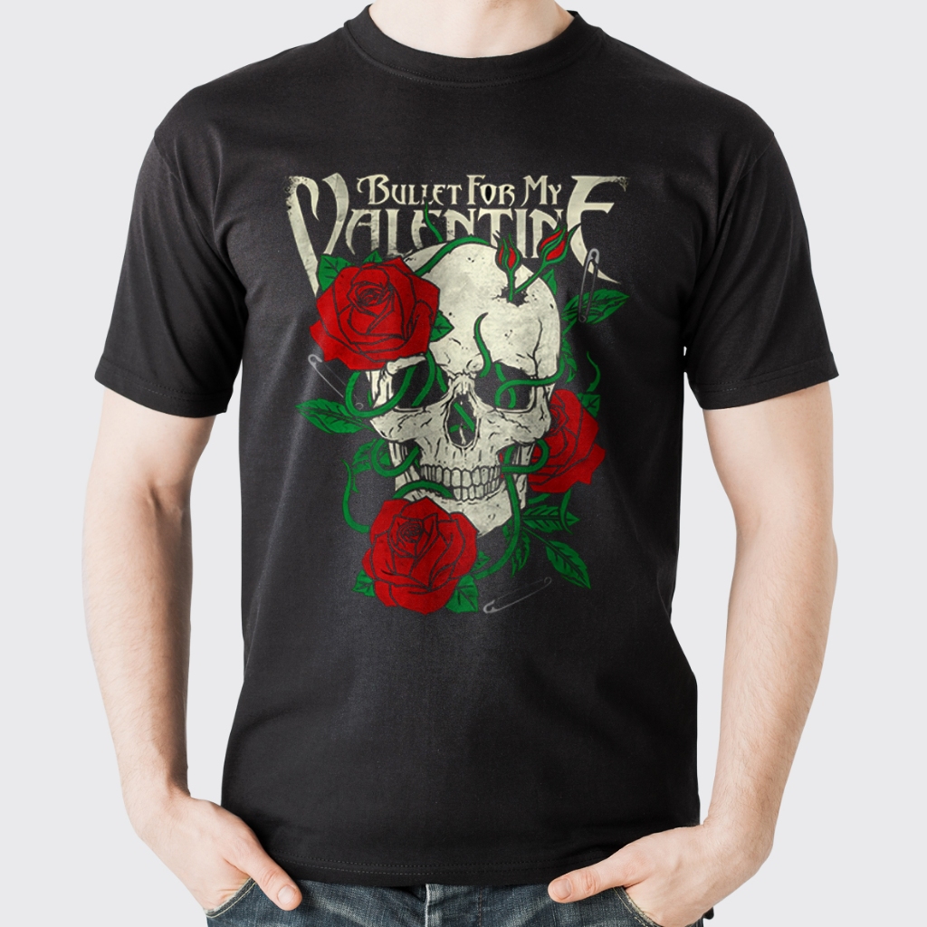 Camiseta Bullet For My Valentine Banda de Rock Blusa unissex 100% Algodão t-shirt premium