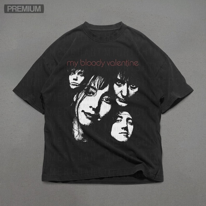Music.Soul Camiseta Unissex My Bloody Valentine Banda Shoegaze Estampa Fofa Confortável Premium Tendência