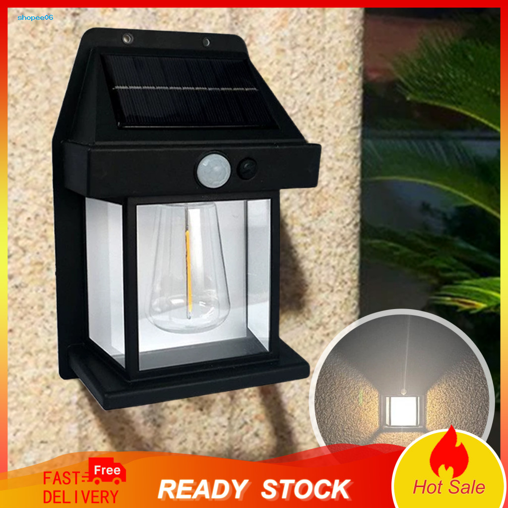 Waterproof Solar Wall Light Outdoor Wireless Motion Sensor Ip65 Garden Lamp with 3 Modes Automatic On/off Energy-saving