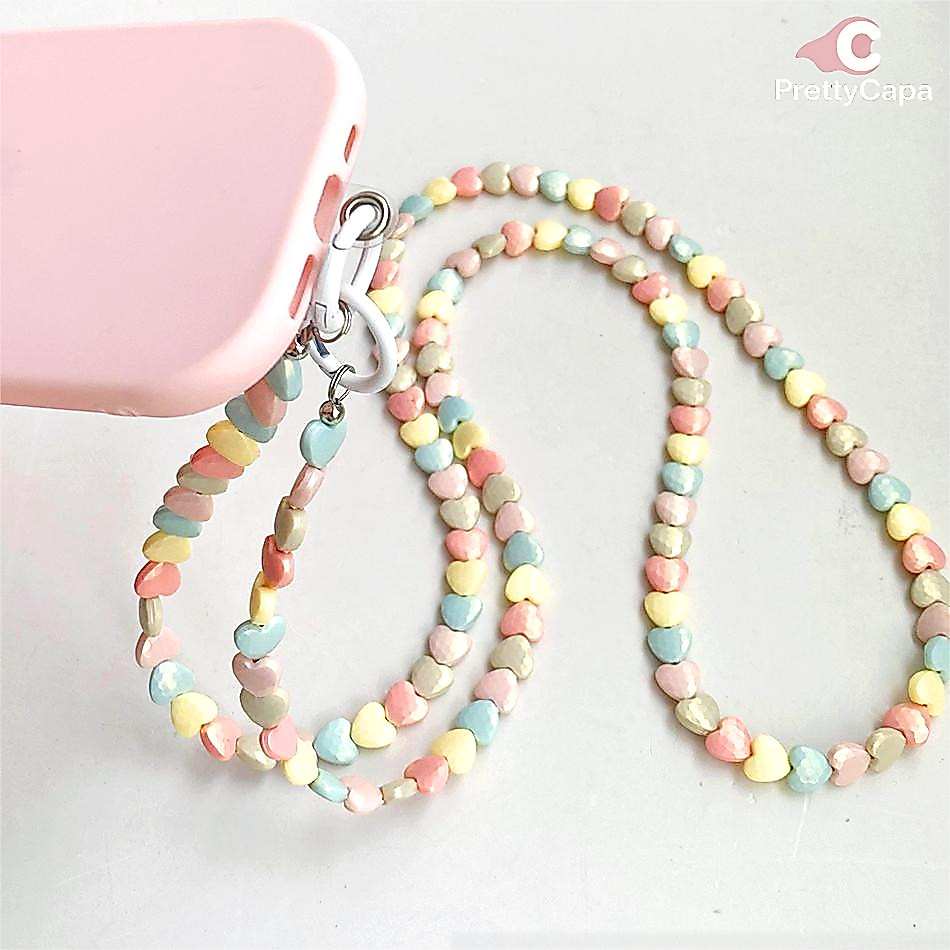 Cordão De Celular Para Miçangas Fácil Capa Strap Torna Seu Portátil Multi-Coloured Love Transversal Bracelet SL001