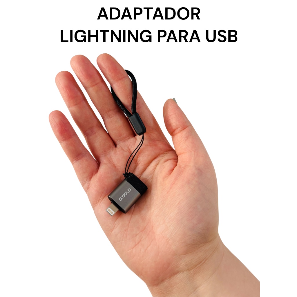 Mini Adaptador Lightning Para Usb Fácil De Manusear Portátil (IPHONE-OTG)