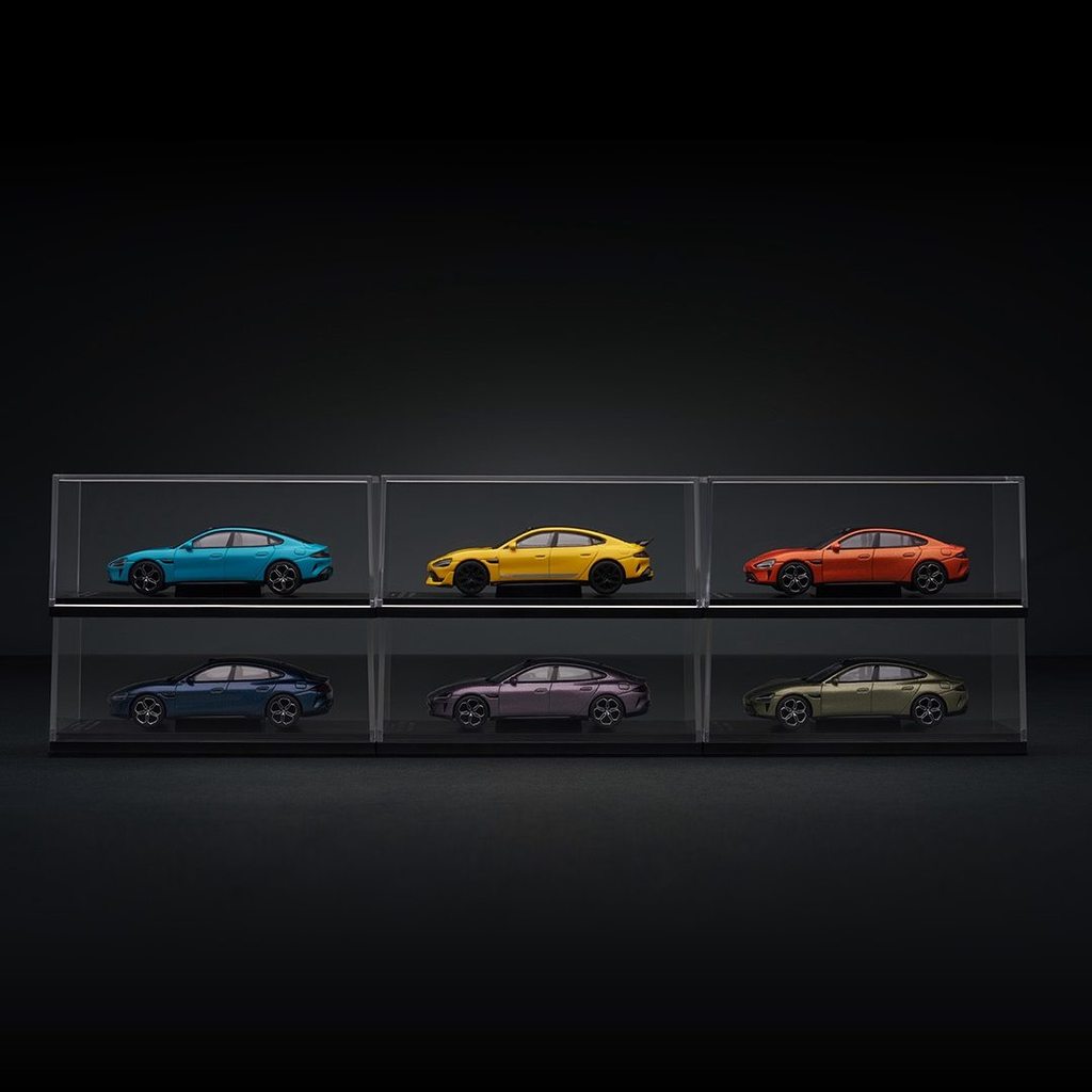 Estoque pronto Venda quente Xiaomi SU7/YU7 Modelo de carro 1: 64 Liga Pull Back Car Model Collection Primeira escolha pa