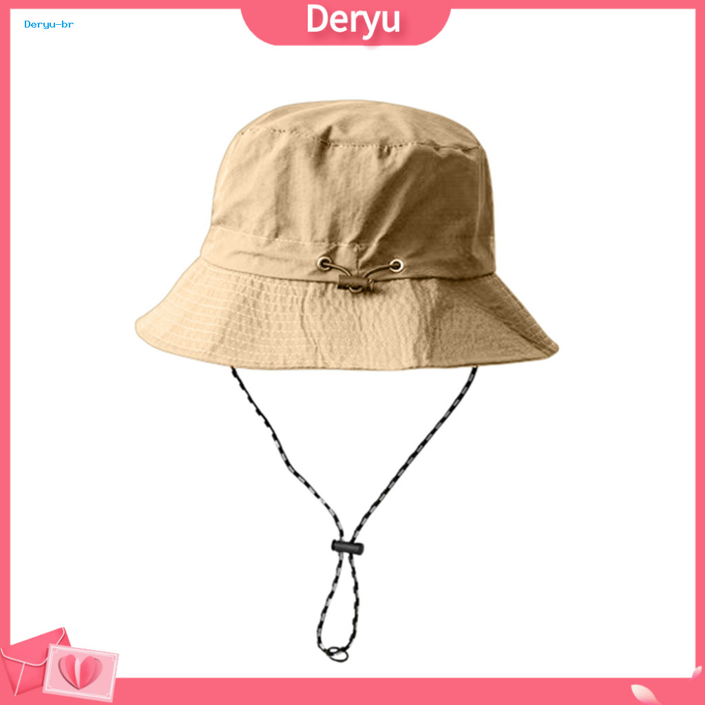 Foldable Bucket Hat Anti-uv Summer Sun with Adjustable Chin Strap Breathable Uv Protection Wide Brim for Men Women – P