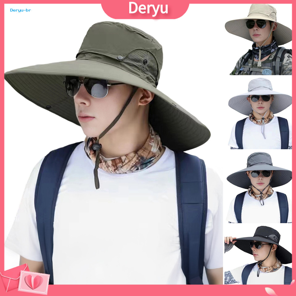 Lightweight Foldable Travel Hat Unisex Breathable Wide Brim Sun for Men Women – Uv Protection Fishing Cap Perfect for