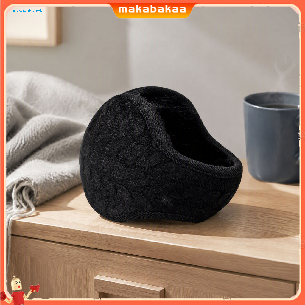 Winter Ear Muffs for Women and Men Foldable Thermal Warmers with Thick Plush Lining Soft Knit Outdoor Sports Earmuffs Co