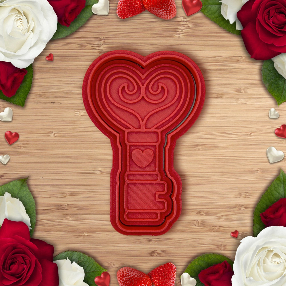 Cortador de Biscoito Chave do Coração Valentine