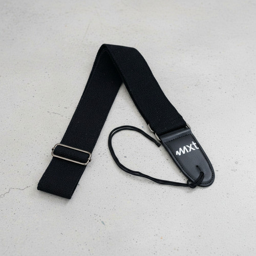 Correia Alça P/ Violão Guitarra Baixo Cor Preto Mxt 1.45m C Preto