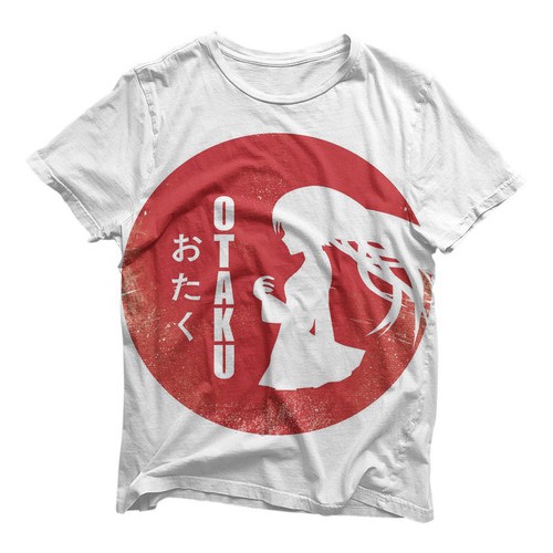 Camiseta Camisa Anime Otaku Girl Full Blusa Para O