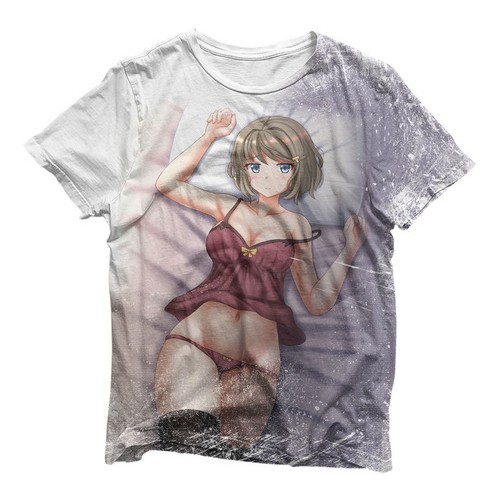 Camiseta Camisa Anime Bunny Girl Senpai Koga Tomoe