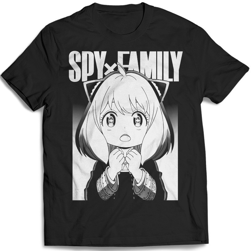 Camisa Spy X Family Anya Girl Camiseta Mangá Familia Espiã Blusa de Anime Geek