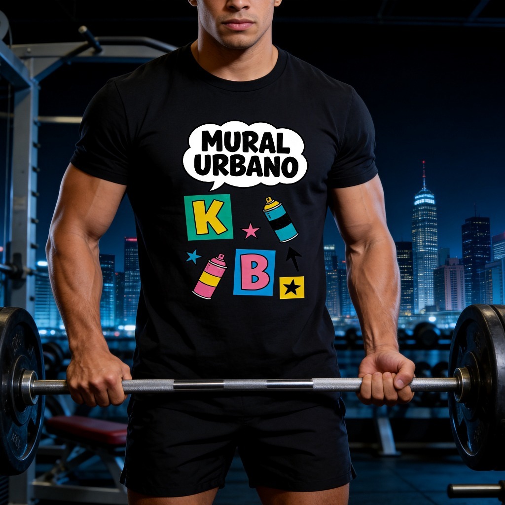 Unisex Mural Urbano Urban Graffiti Spray Paint Graphic T-Shirt