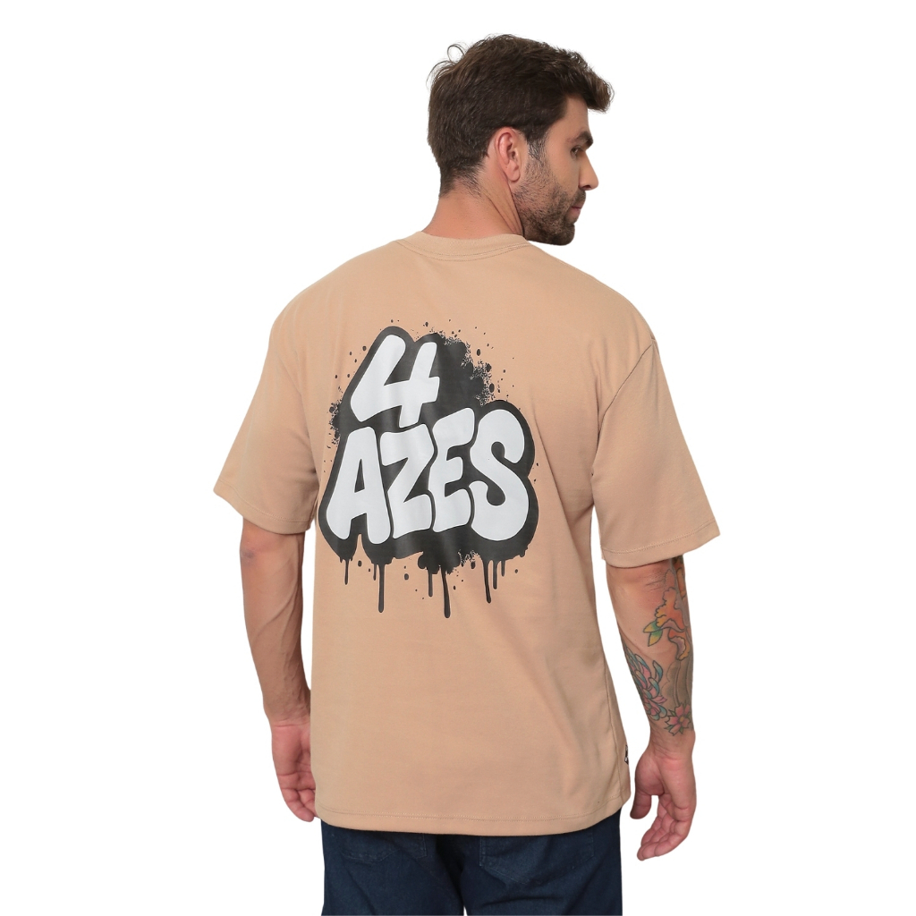 Camiseta Urban Ink – 4AZES Graffiti Drop OverSized Street Wear