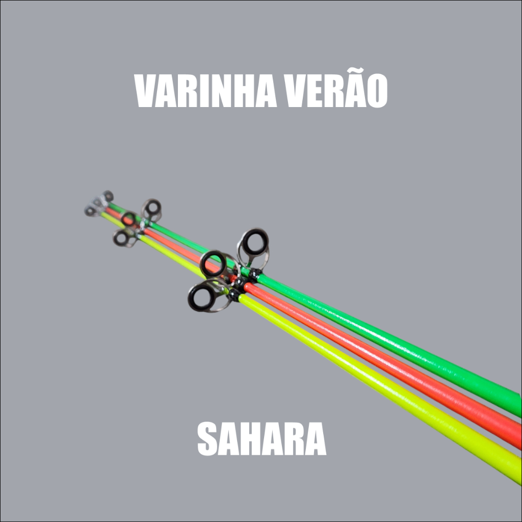 Vara De Pesca Verão Sahara 1,35M Fibra Reforçada  Portátil Leve