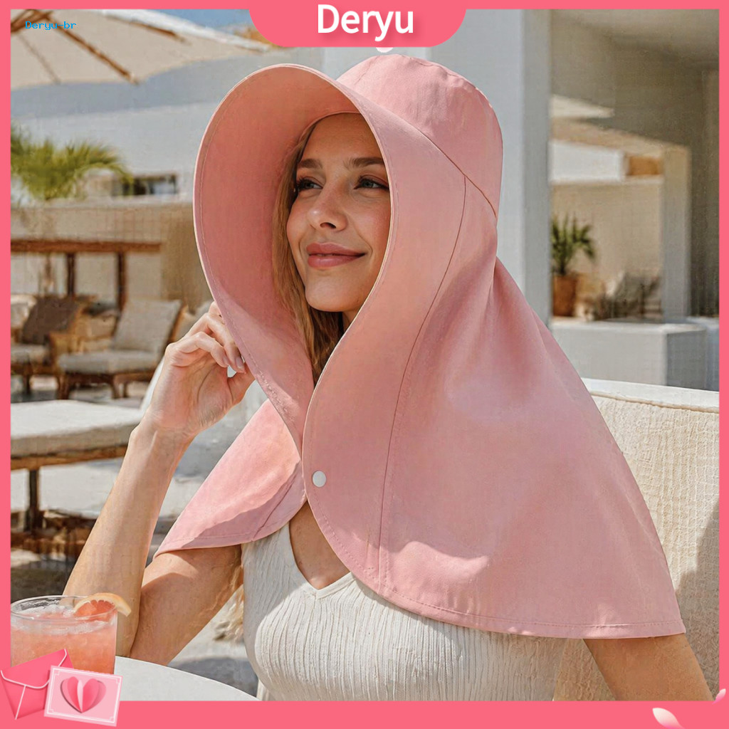 Ponytail Sun Hat Protection for Women Women’s Uv with Wide Brim and Neck Flap Lightweight Summer Beach Fishing Hiking