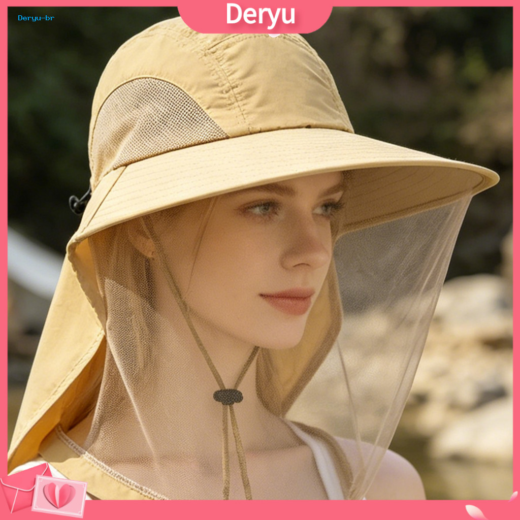 Thermal Fishing Hat Anti-mosquito with Insect-proof Breathable Mesh Bee-proof Wide Brim Sun Shawl for Outdoor Summer Pro