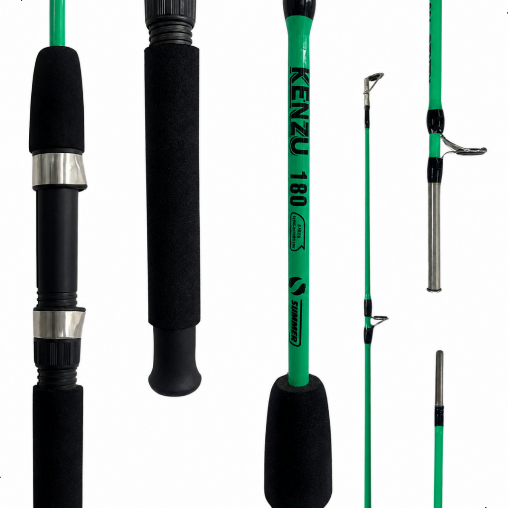 Vara de Pesca P/ Molinete 2 Partes 1m ao 1,80metros 8 - 20lbs Kenzu Summer - Varios Tamanhos