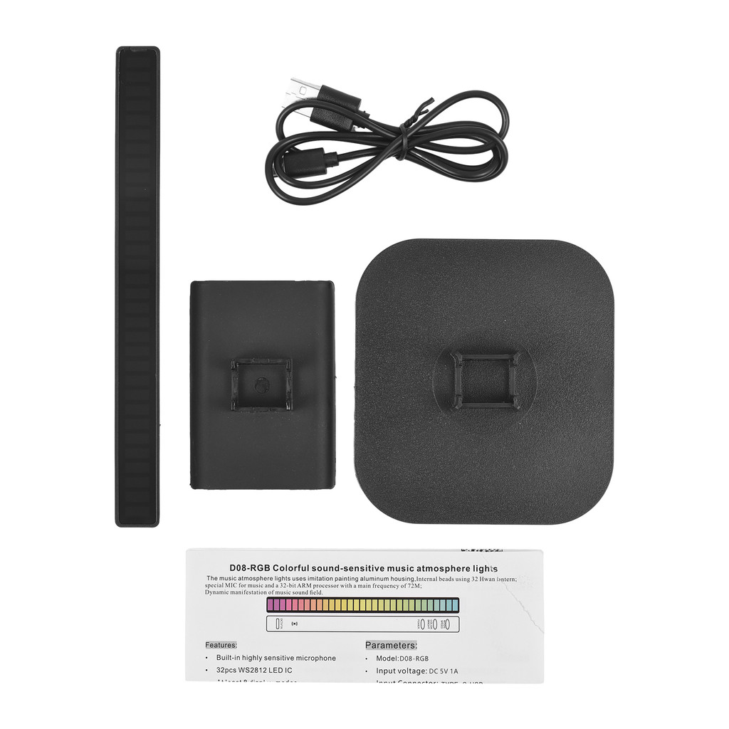 ttopbr Suporte De Fone De Ouvido Luz RGB Para Mesa PC Gaming Headset Inferior Antiderrapante Com Portas Tipo C Display R