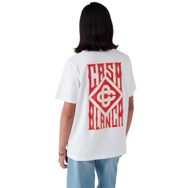 Camiseta streetwear oversized Gothic Logo Short Sleeve T-Shirt