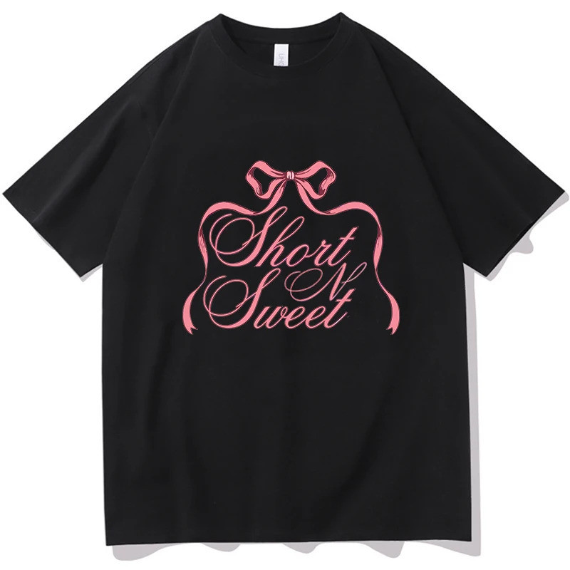 Camiseta Sabrina Carpenter Short n' Sweet Album Tour Tshirt Crewneck Short Sleeve Tees Women Men Streetwear New Fashion