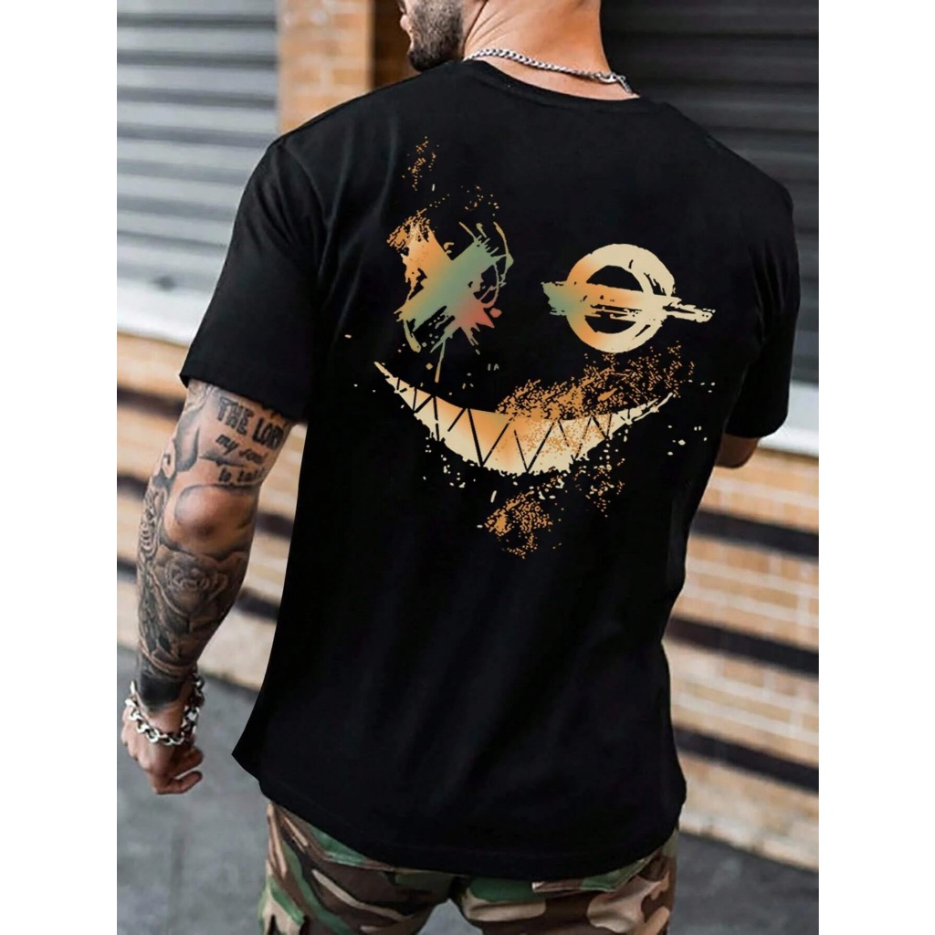 Camiseta Masculina Smile X O T-shirt Manfinity Camisa 100% Algodão