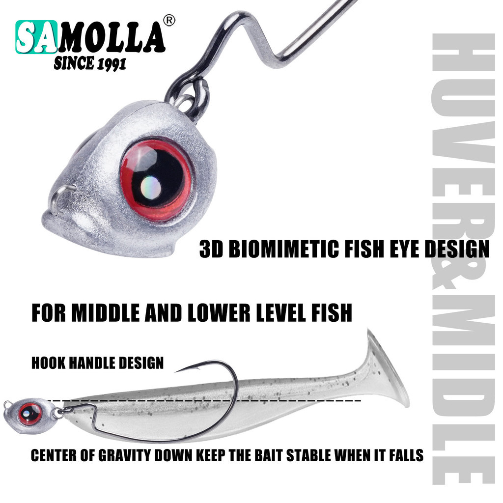 2026 novo estilo cruz-Obstacle manivela chumbo gancho simulação Fisheye Anti-pendurado inferior raiz gancho de pesca Tex