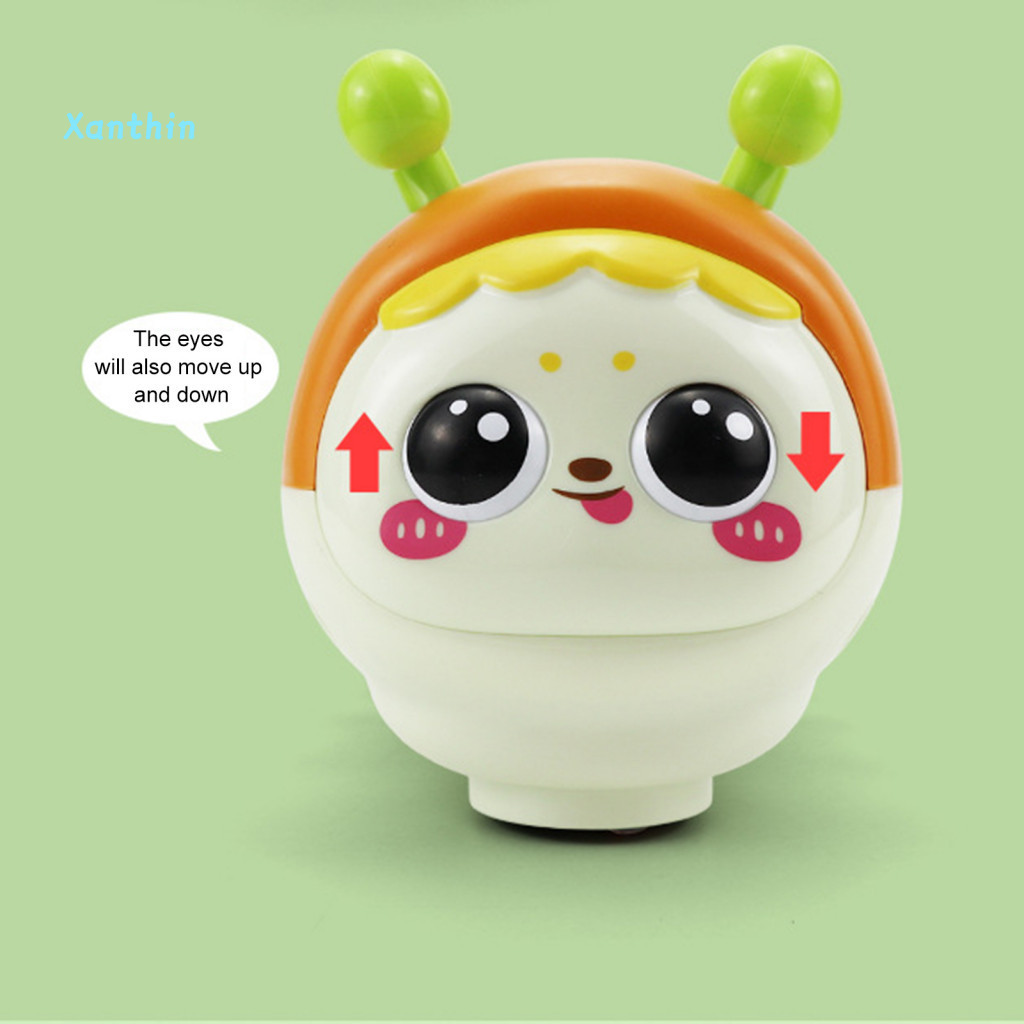 Caterpillar Toy with Obstacle Avoidance Educational Crawling Electric Light and Music – Baby for Toddlers